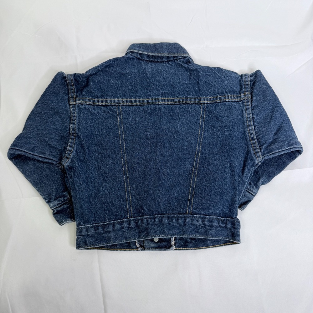 Vintage OshKosh B'Gosh Kids Denim Jean Jacket USA Size 3 Toddler Blue Cotton - Picture 2 of 5